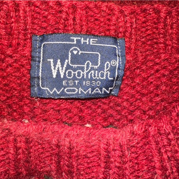 The Woolrich Women’s Springer Spaniel Puppy With Boot 100% Wool Vintage Sweater - Picture 10 of 16